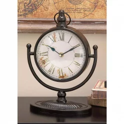 Brand new ๐ Table Clocks LITTON LANE 12 In. X 4 In. Round-shaped Iron Table Clock (4-Pack) ๐