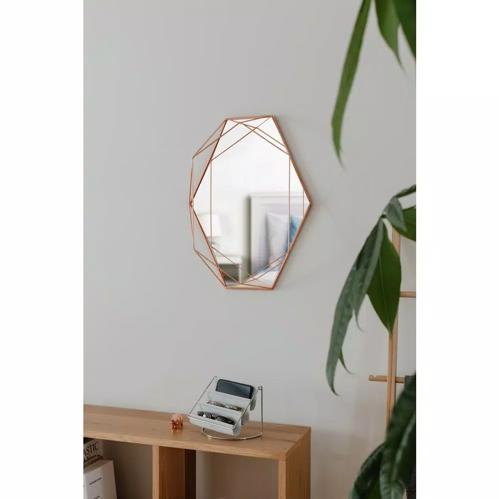 Budget 😀 Wall Mirrors Umbra Prisma Mirror Copper Modern (22.38 In. H X 17 In. W) 👍 - Image 7