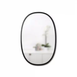 Brand new 😀 Wall Mirrors Umbra Medium Oval Black Modern Mirror (24 In. H X 36 In. W) 🔥