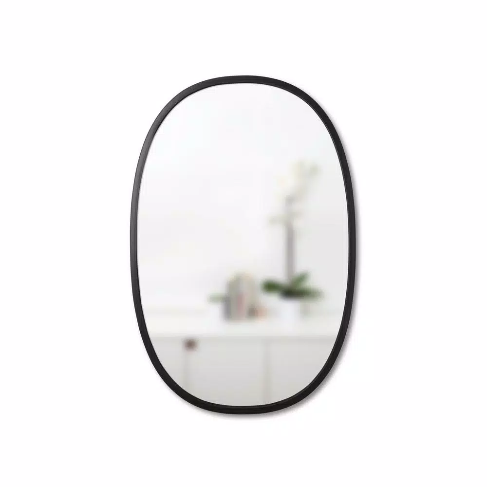Brand new 😀 Wall Mirrors Umbra Medium Oval Black Modern Mirror (24 In. H X 36 In. W) 🔥