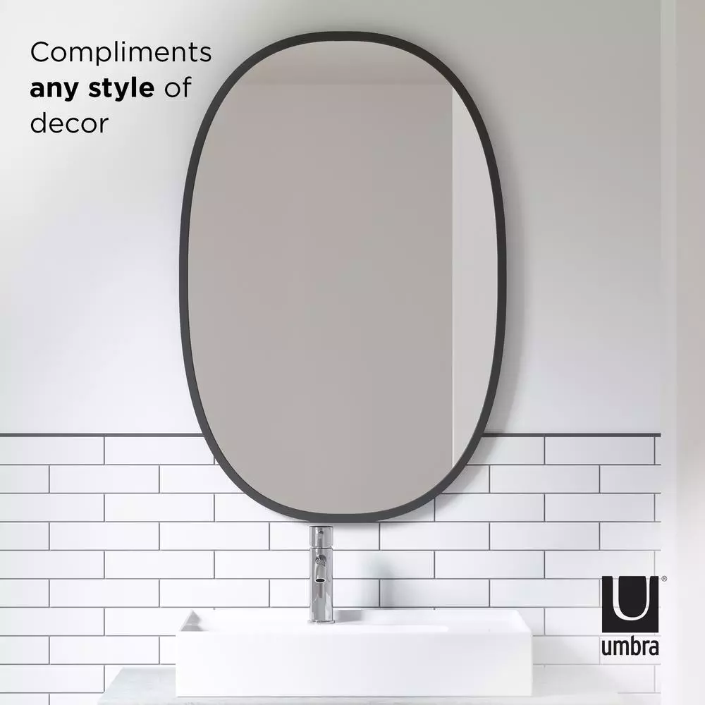 Brand new 😀 Wall Mirrors Umbra Medium Oval Black Modern Mirror (24 In. H X 36 In. W) 🔥 - Image 3