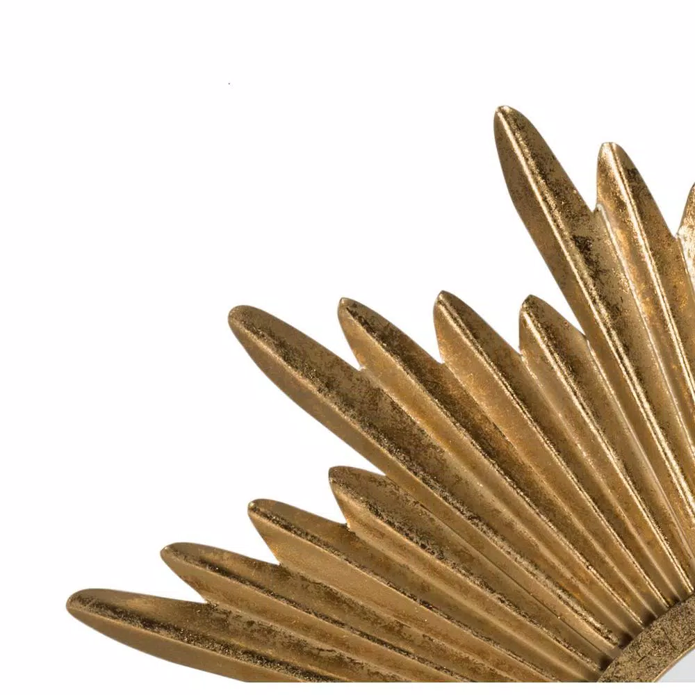 Coupon π Wall Mirrors Safavieh Josephine Round Antique Gold Sunburst Decorative Mirror π - Image 3