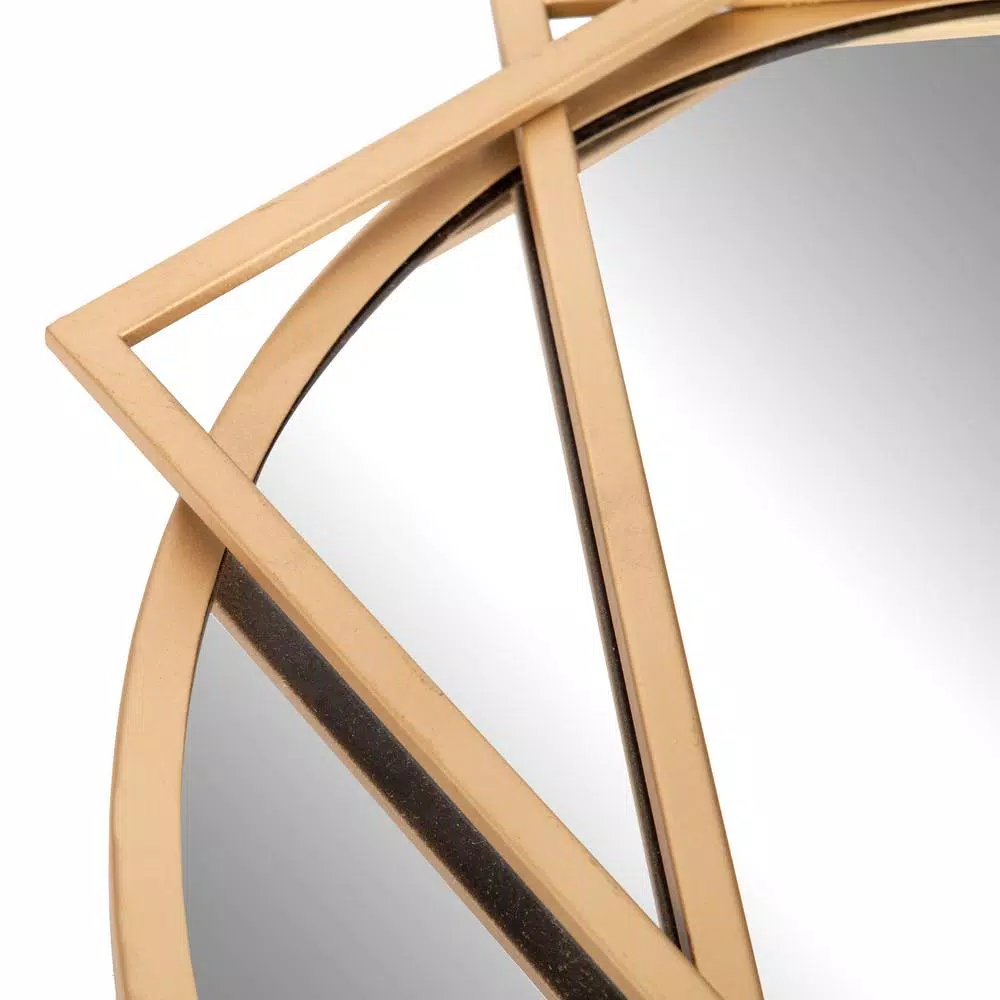 Brand new βοΈ Wall Mirrors Pinnacle Medium Round Gold Modern Mirror (24 In. H X 21 In. W) π - Image 3