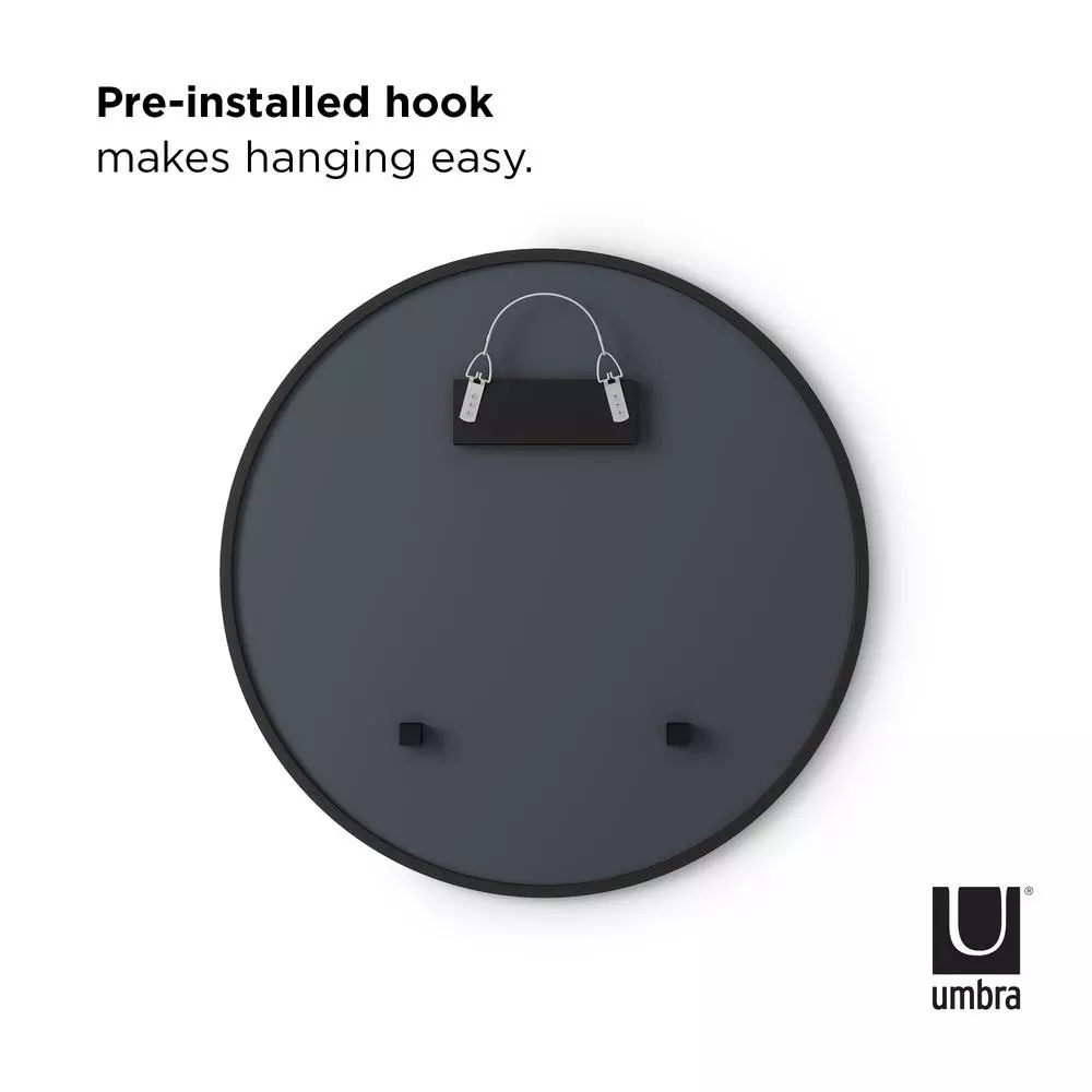 Deals ๐งจ Wall Mirrors Umbra HUB Contemporary Mirror Black (24 In. H X 24 In. W) ๐ - Image 2