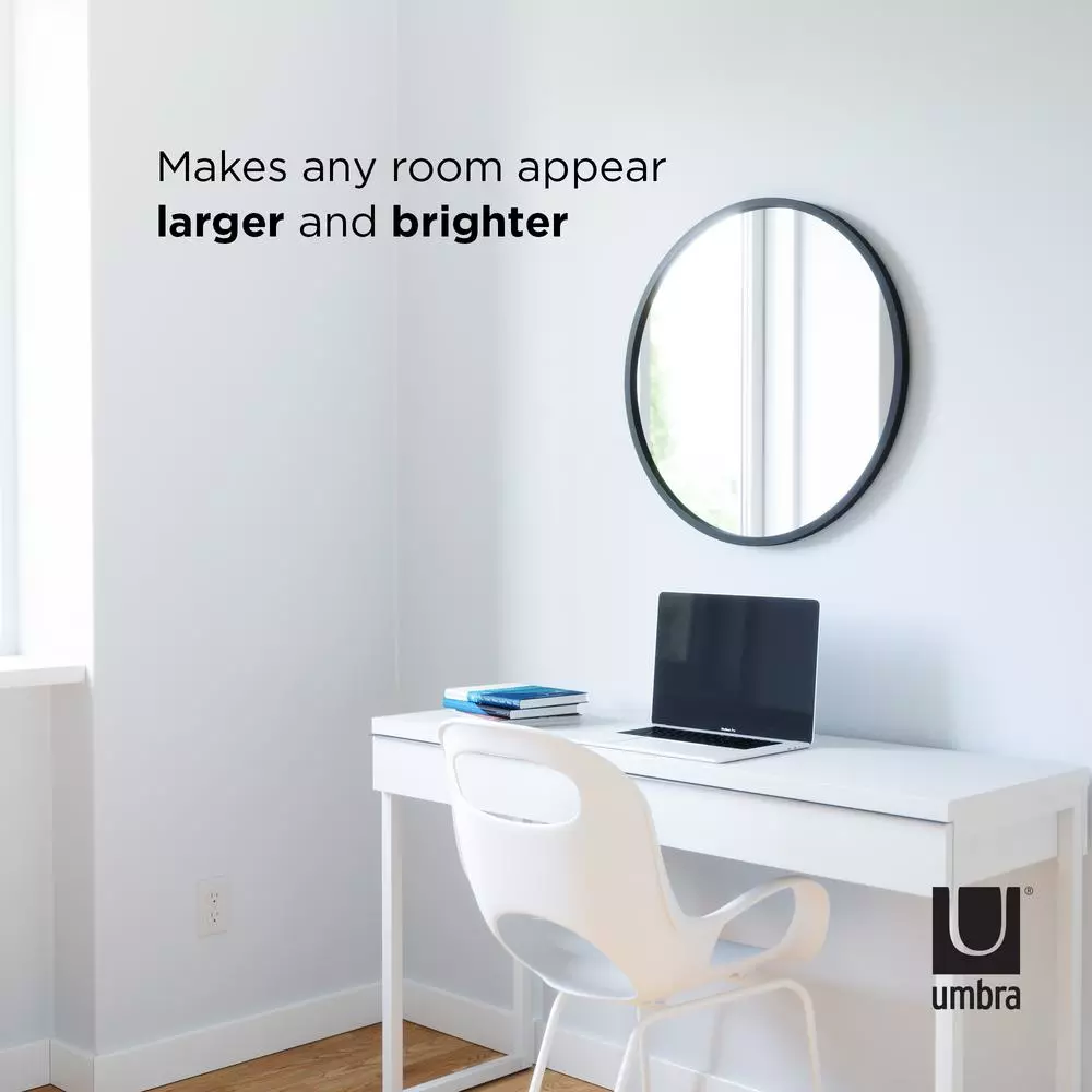 Deals ๐งจ Wall Mirrors Umbra HUB Contemporary Mirror Black (24 In. H X 24 In. W) ๐ - Image 6