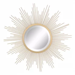 Best Pirce 🌟 Wall Mirrors Stonebriar Collection Medium Irregular Gold Contemporary Mirror (23 In. H X 23 In. W) ✨