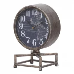 Best Sale 🎁 Table Clocks A & B Home Metro Table Clock – Silver, Antique White, Dark Blue 😍