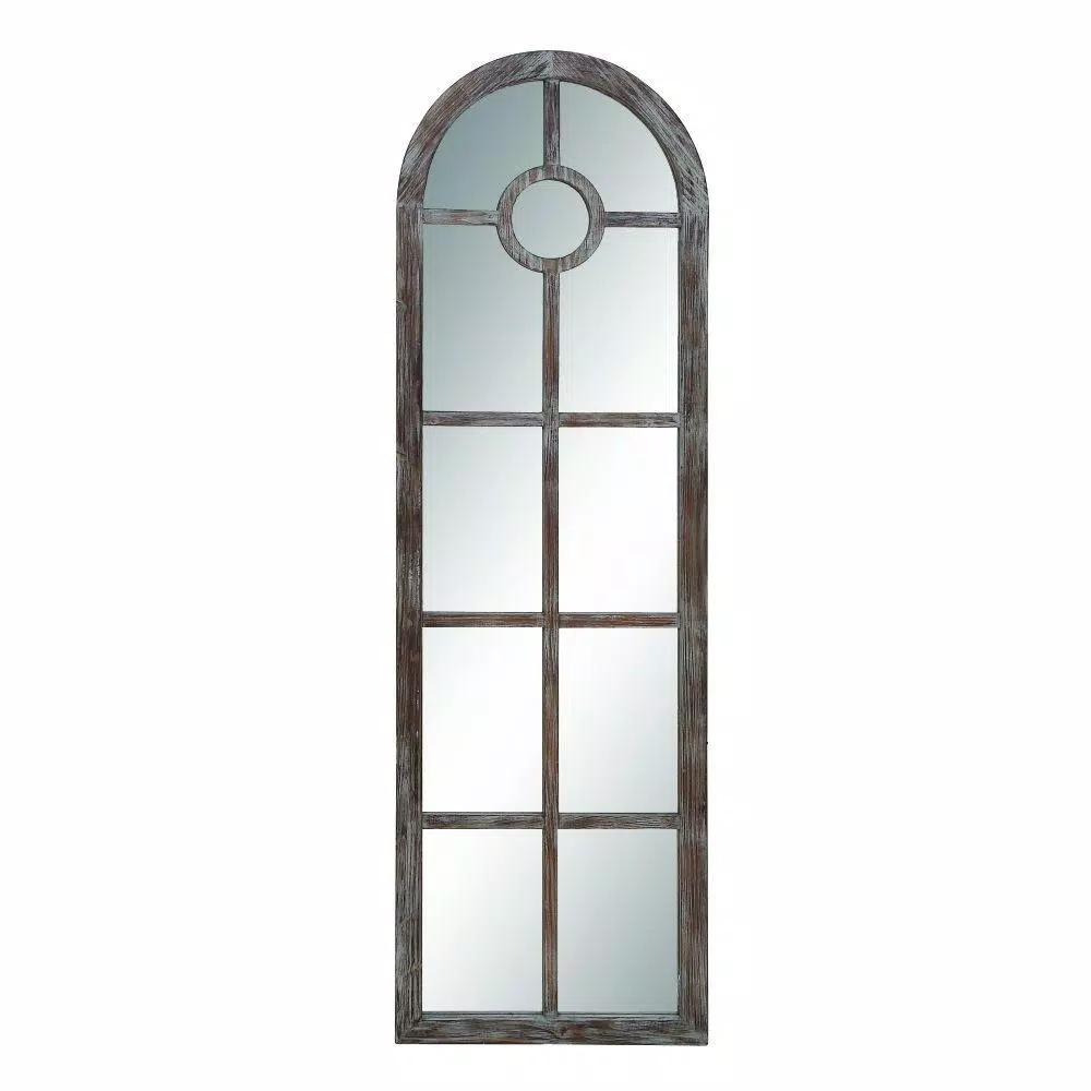 Wholesale โค๏ธ Wall Mirrors LITTON LANE Oversized Arch Distressed Brown Mirror (72 In. H X 23 In. W) ๐ - Image 4