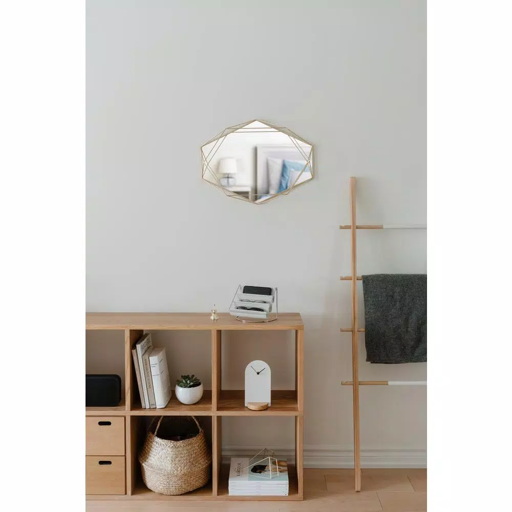Top 10 ❤️ Wall Mirrors Umbra Prisma Mirror Clear Brass (22.38 In. H 17 In. W ) ✨ - Image 7
