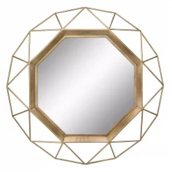Best reviews of 🎉 Wall Mirrors Stonebriar Collection Medium Round Gold Art Deco Mirror (29.75 In. H X 29.75 In. W) ✔️