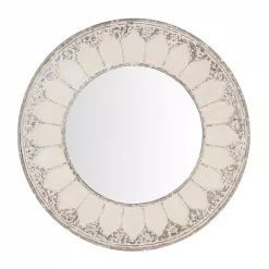 Best reviews of ⌛ Wall Mirrors Home Decorators Collection Medium Round Ivory Antiqued Classic Accent Mirror (32 In. Diameter) 💯