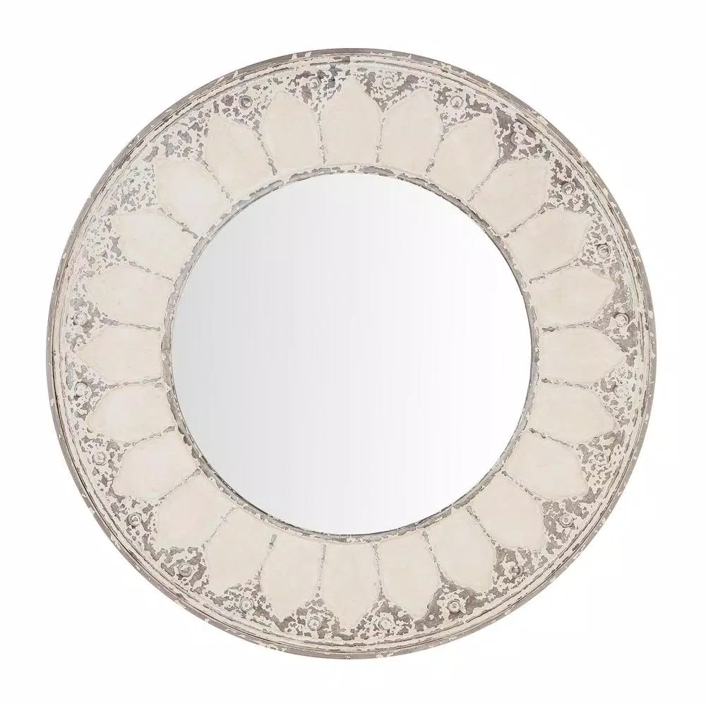 Best reviews of โ Wall Mirrors Home Decorators Collection Medium Round Ivory Antiqued Classic Accent Mirror (32 In. Diameter) ๐ฏ