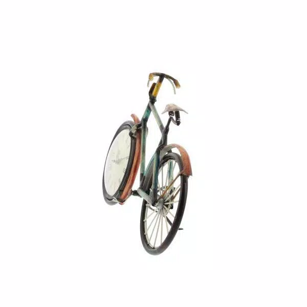 Top 10 π Table Clocks LITTON LANE 10 In. X 16 In. Iron Clock In Bicycle Frame π - Image 2