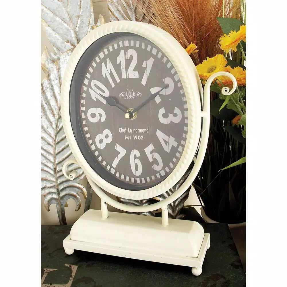 Wholesale 😍 Table Clocks LITTON LANE 12 In. X 9 In. Oval International Caf Desk Clocks (Set Of 4) 🎉