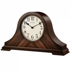 Top 10 ✨ Table Clocks Bulova 9 In. H X 15.25 In W Walnut Traditional Table Clock With Hardwood Case 😉