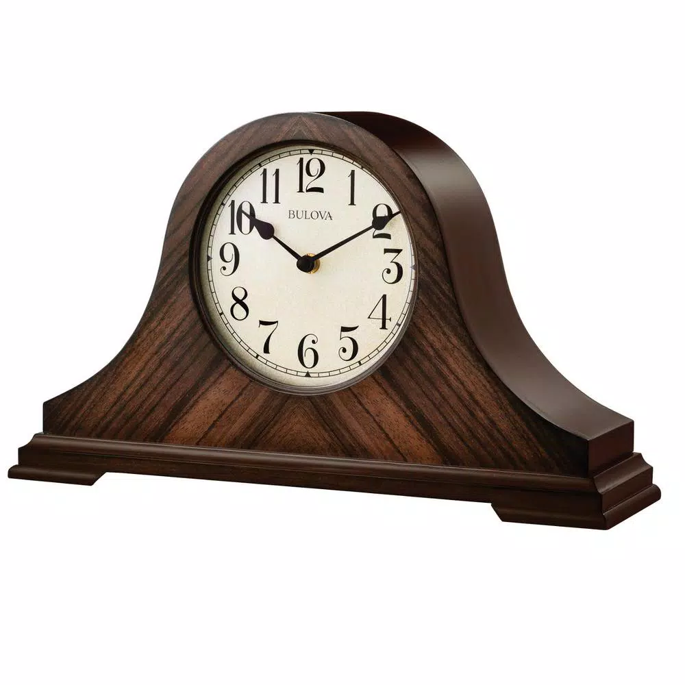 Top 10 โจ Table Clocks Bulova 9 In. H X 15.25 In W Walnut Traditional Table Clock With Hardwood Case ๐