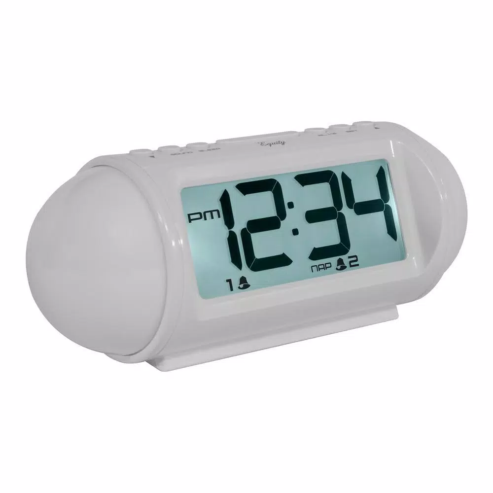 Hot Sale π Table Clocks Equity By La Crosse Mood Light 7.25 In. LED Alarm Table Clock With Nature Sounds And MP3 Aux-Input π - Image 2