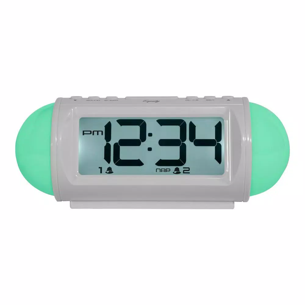 Hot Sale π Table Clocks Equity By La Crosse Mood Light 7.25 In. LED Alarm Table Clock With Nature Sounds And MP3 Aux-Input π - Image 4