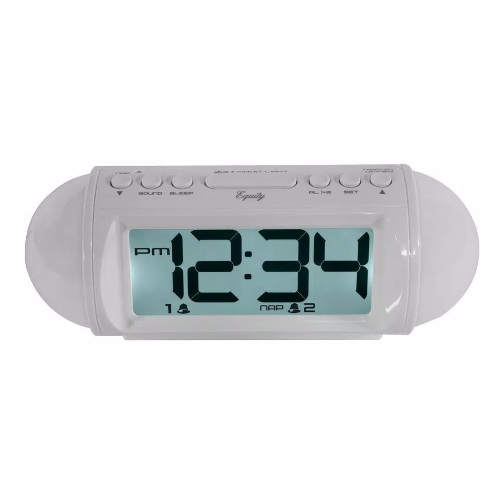 Hot Sale π Table Clocks Equity By La Crosse Mood Light 7.25 In. LED Alarm Table Clock With Nature Sounds And MP3 Aux-Input π - Image 5