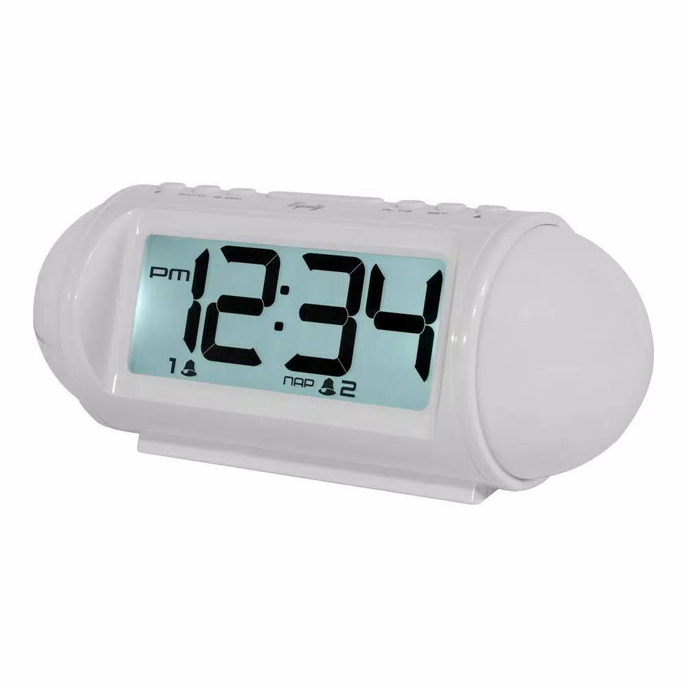 Hot Sale π Table Clocks Equity By La Crosse Mood Light 7.25 In. LED Alarm Table Clock With Nature Sounds And MP3 Aux-Input π - Image 8