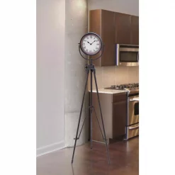 Buy ❤️ Table Clocks LITTON LANE 57 In. Tripod Floor Clock 🛒