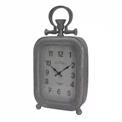 Budget ❤️ Table Clocks A & B Home Old Town Table Clock – Antique Silver – Tall 🌟