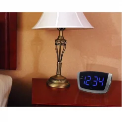 Cheapest ๐ฏ Table Clocks Equity By La Crosse Large 1.8 In. Blue LED Electric Alarm Table Clock With USB Port ๐ฅฐ