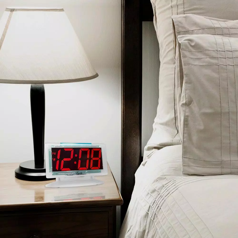 Flash Sale π₯° Table Clocks Equity By La Crosse Clear 1.8 In. Red LED Alarm Table Clock π₯°