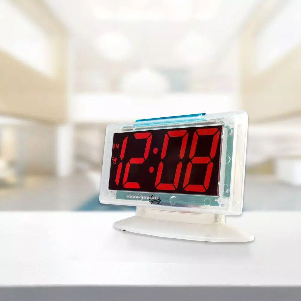 Flash Sale π₯° Table Clocks Equity By La Crosse Clear 1.8 In. Red LED Alarm Table Clock π₯° - Image 5