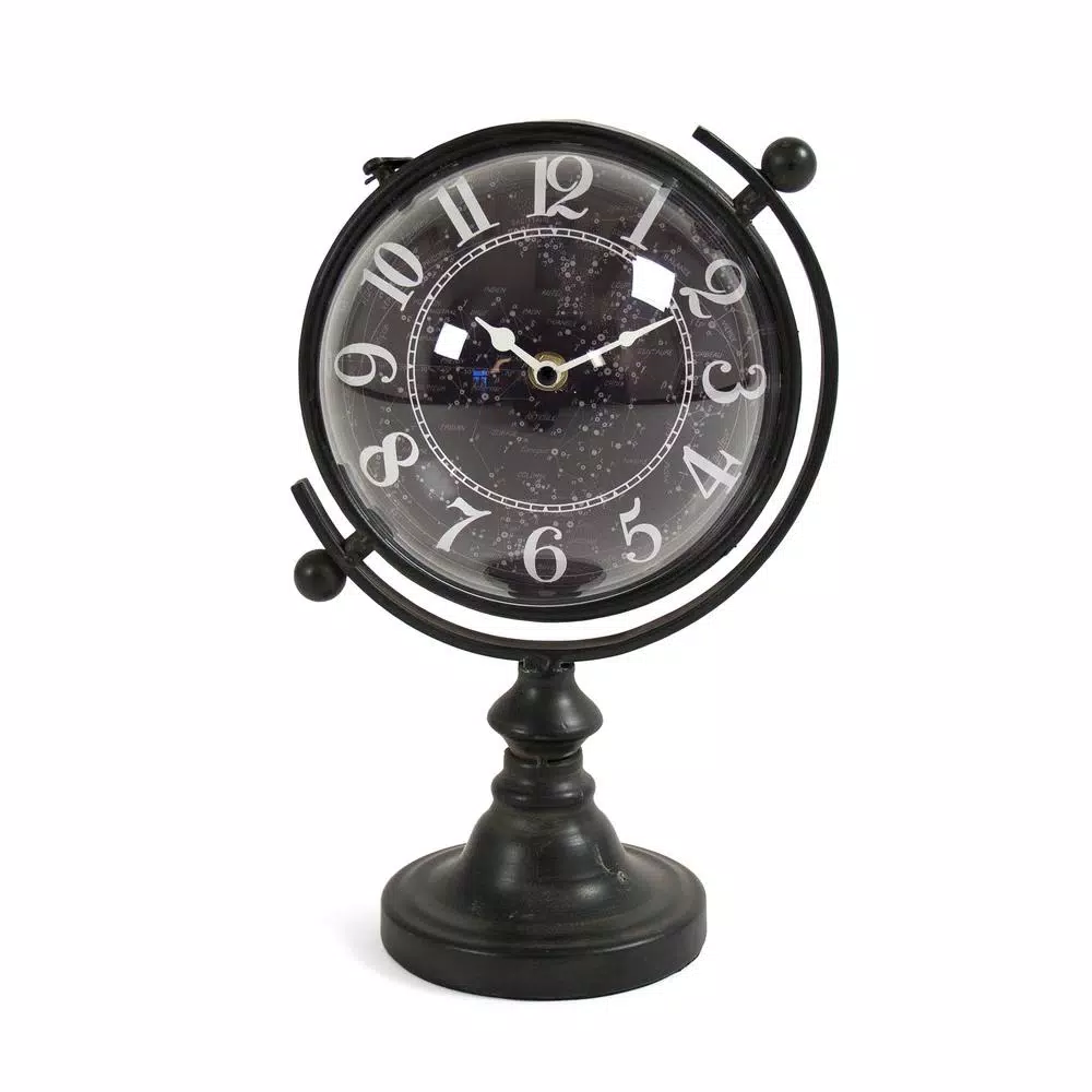 Deals π Table Clocks Zentique Constellation Designed Rotating Globe Shaped Table Clock π€©