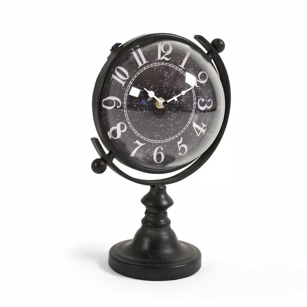 Deals π Table Clocks Zentique Constellation Designed Rotating Globe Shaped Table Clock π€© - Image 2