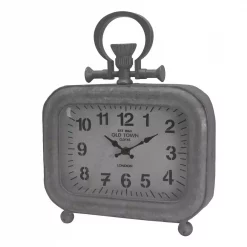 Wholesale 🛒 Table Clocks A & B Home Old Town Short Table Clock – Silver ⭐