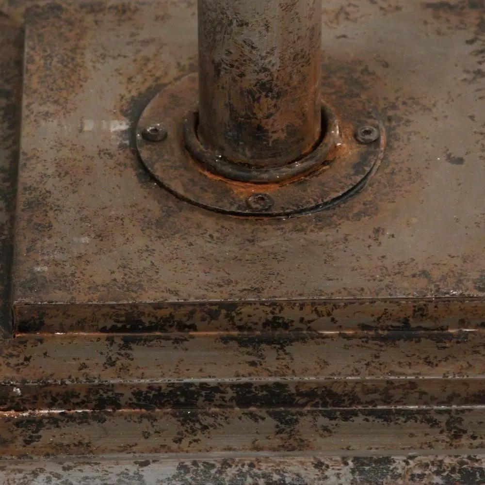 New π Table Clocks Zentique Antique Grey Floor Clock With 3 Clock Faces And Storage π - Image 6