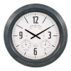 New 🔥 Wall Clocks La Crosse Technology 18 In. Hamilton Indoor/Outdoor Metal Analog Quartz Clock 👍
