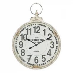 Hot Sale 🥰 Wall Clocks LITTON LANE 32 In. X 24 In. London Inspired Antique Round Wall Clock 🔥