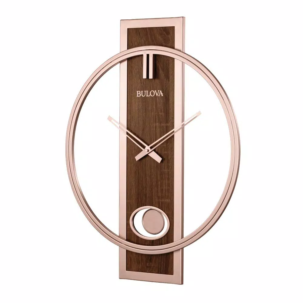 Discount ๐ Wall Clocks Bulova Contemporary 24 In. X 19 In. Wall Clock With Slow Swing Pendulum ๐ - Image 2