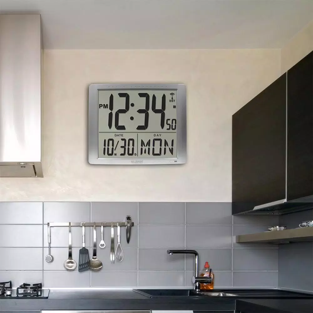 Wholesale π Wall Clocks La Crosse Technology 16 In. X 20 In. Super Large Atomic Digital Wall Clock βοΈ - Image 4