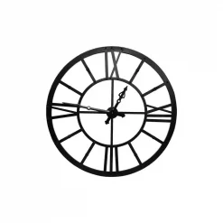 Best deal ⌛ Wall Clocks 3R Studios Black Metal Framed Wall Clock ✔️