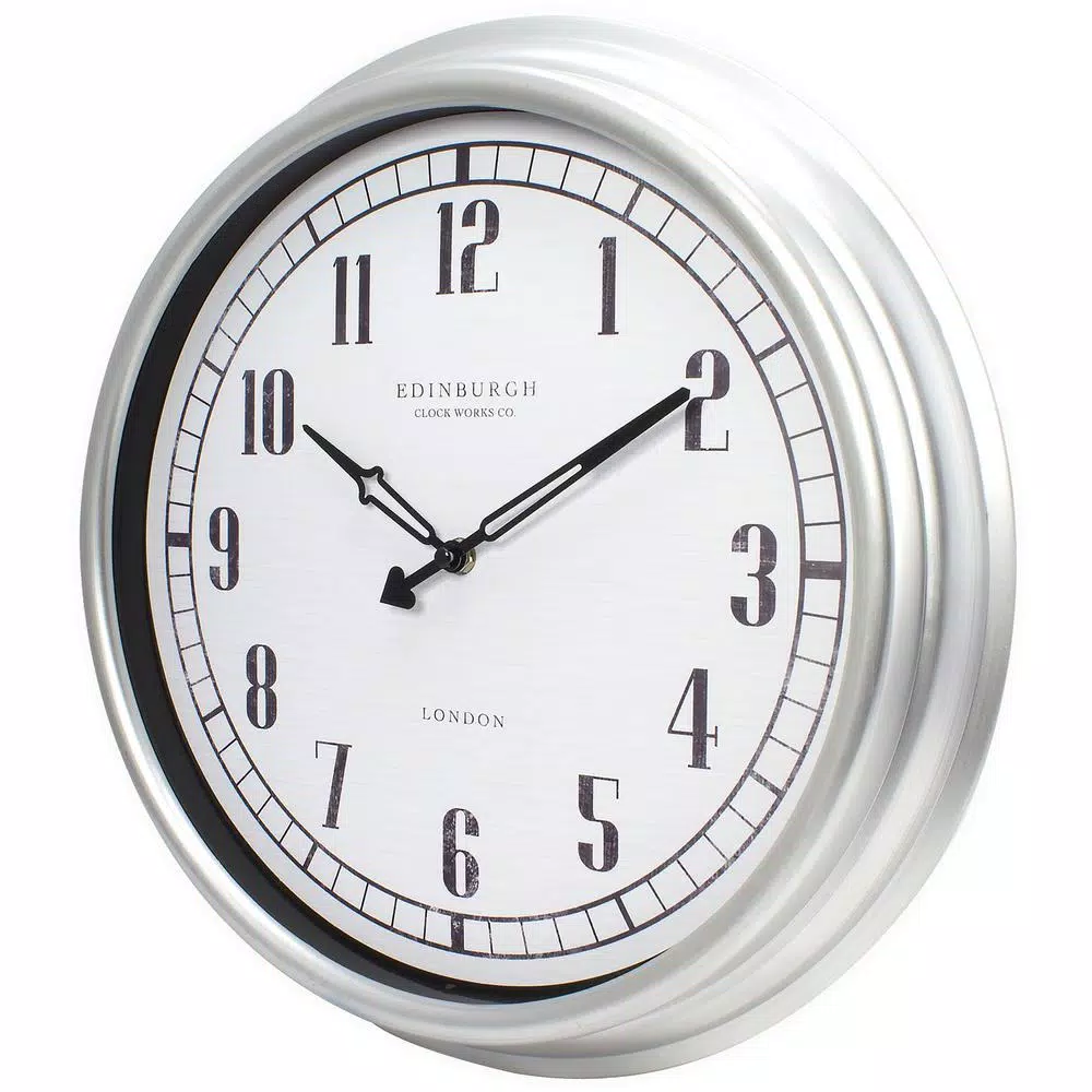 Cheap π Wall Clocks Equity By La Crosse 16 In. Indoor/Outdoor Silver Quartz Wall Clock π - Image 3