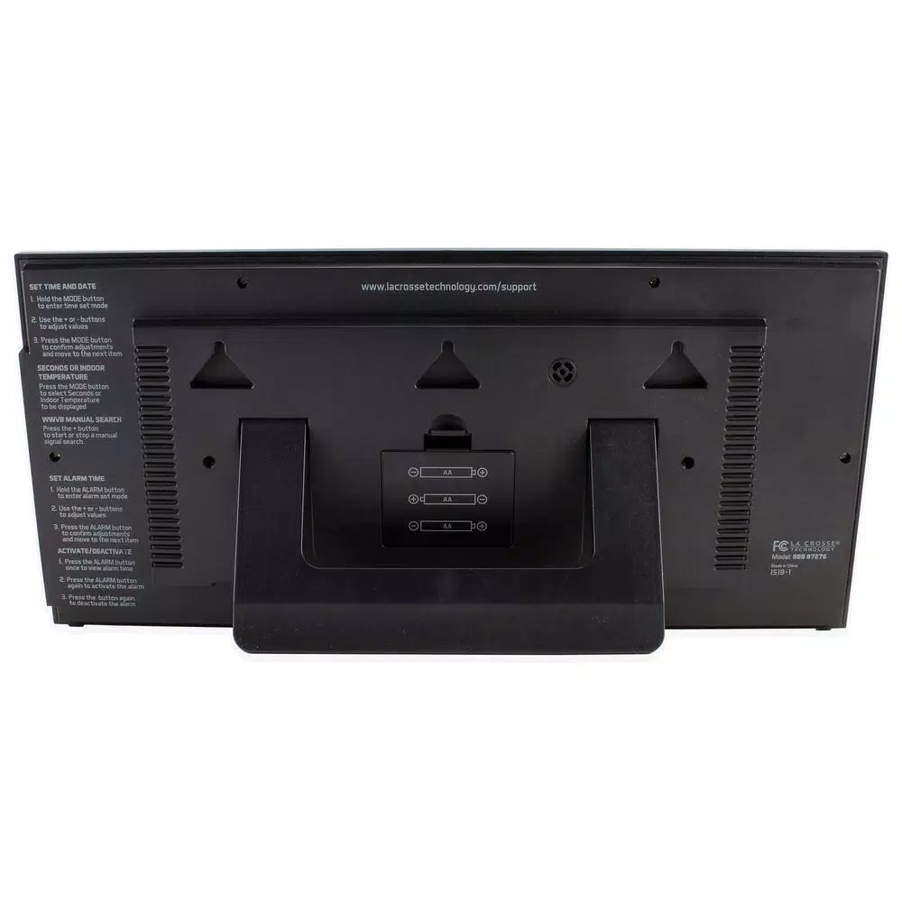 Promo π Wall Clocks La Crosse Technology 15 In. Extra-Large Textured Atomic Digital Clock π - Image 2