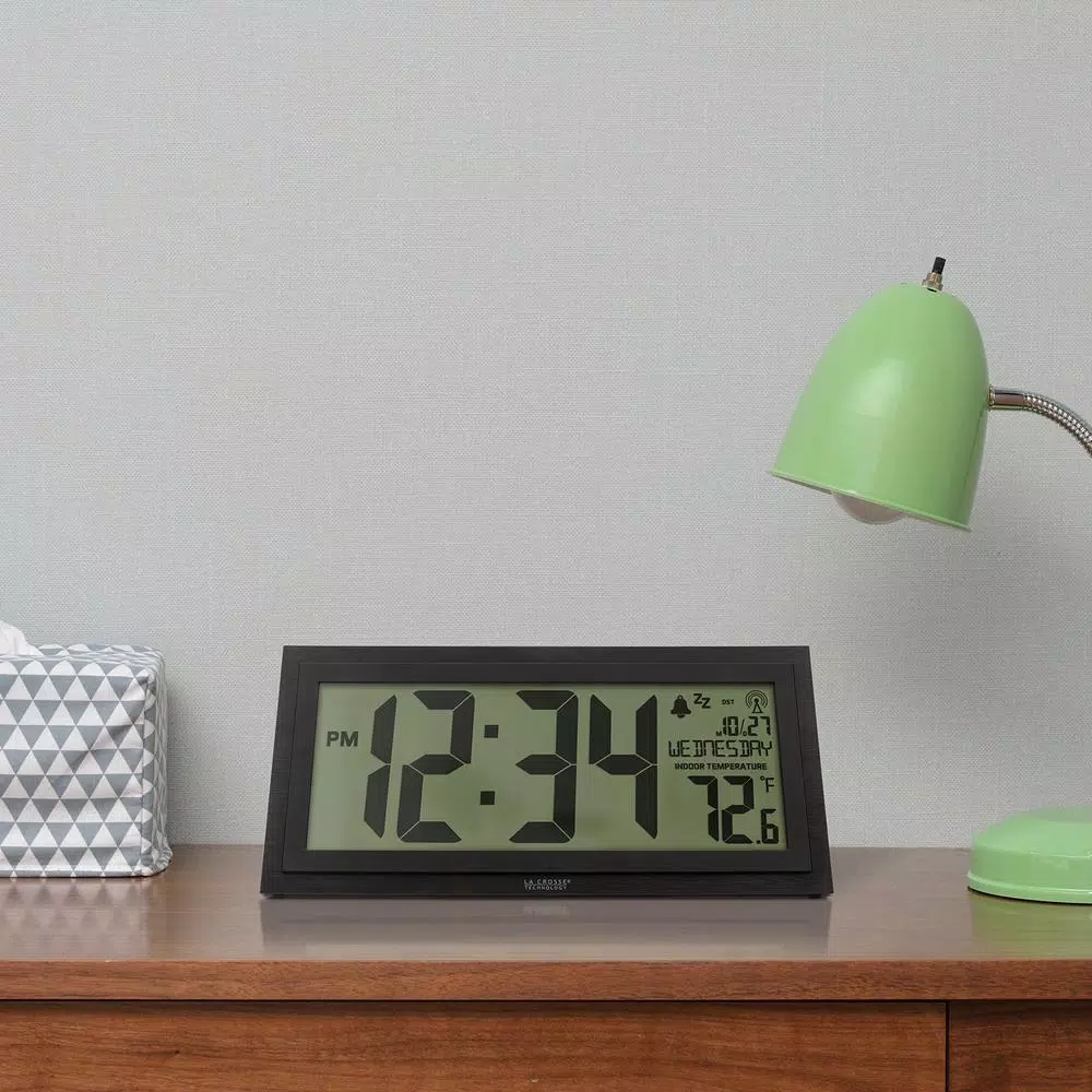 Promo π Wall Clocks La Crosse Technology 15 In. Extra-Large Textured Atomic Digital Clock π - Image 6