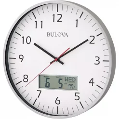 Buy 😉 Wall Clocks Bulova 14 In. H X 14 In. W Round Wall Clock 🎉