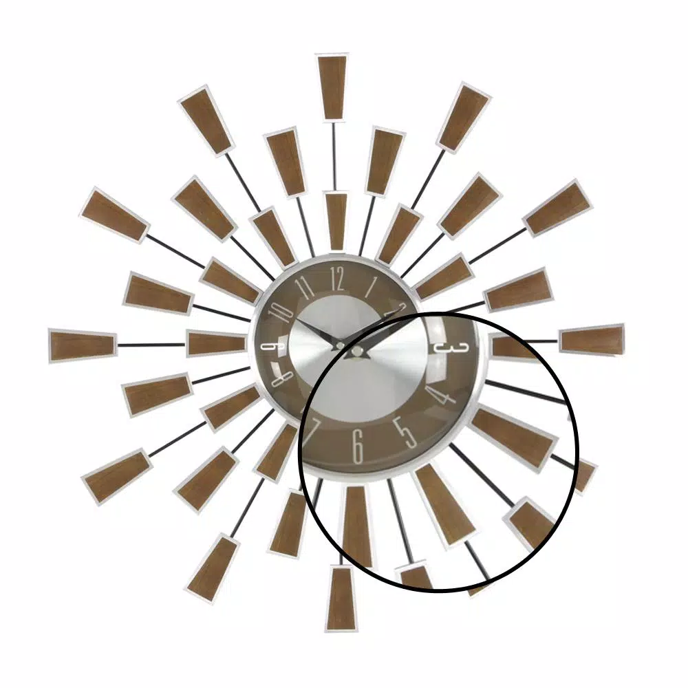 Promo ๐ Wall Clocks LITTON LANE 22 In. Modern Sunburst Round Wall Clock โญ - Image 4