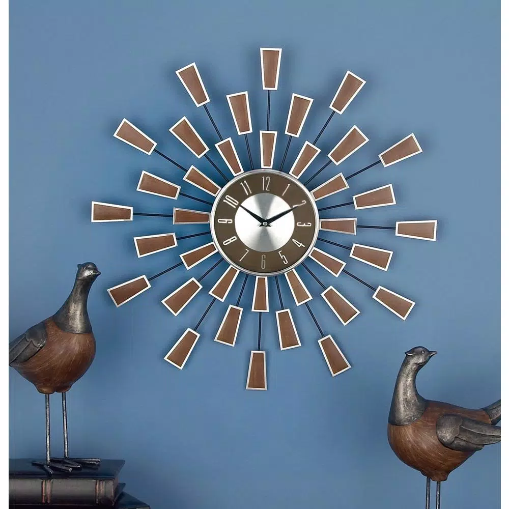 Promo ๐ Wall Clocks LITTON LANE 22 In. Modern Sunburst Round Wall Clock โญ - Image 5