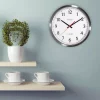 Budget ✔️ Wall Clocks La Crosse Technology UltrAtomic 14 In. Round Atomic Analog Wall Clock In Silver 🌟
