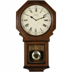 Wholesale 🧨 Wall Clocks Bulova 25 In. H X 13.75 In. W Pendulum Chime Wall Clock 😉