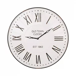 Top 10 🔔 Wall Clocks Glitzhome 31.5 In. Oversized Farmhouse Metal Enamel Wall Clock 👏
