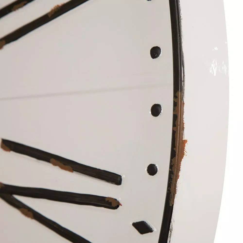 Top 10 ๐ Wall Clocks Glitzhome 31.5 In. Oversized Farmhouse Metal Enamel Wall Clock ๐ - Image 3