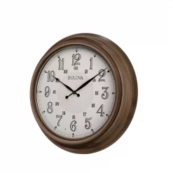 Coupon 🎁 Wall Clocks Bulova 24 In. H X 24 In. W Indoor Outdoor Wall Clock With Metal Case 🥰