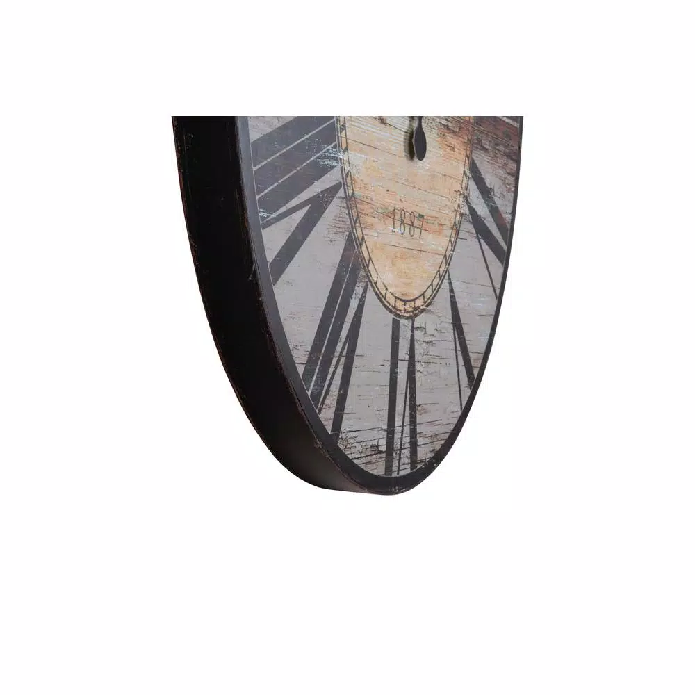 Promo 𧨠Wall Clocks 3R Studios Distressed Grey Wood Wall Clock 𧨠- Image 3